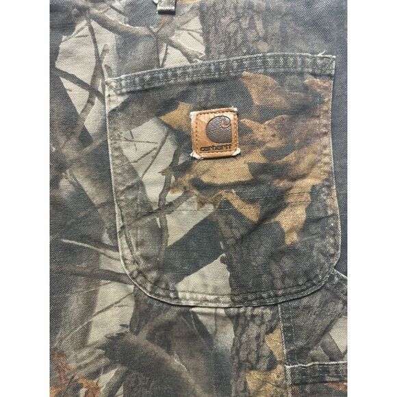 Vintage Camo Carhartt - Realtree Dungaree Fit B158 CMO, Mens made in USA  w/fade - Picture 7 of 11